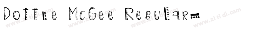 Dottie McGee Regular字体转换